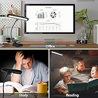 Vista 5 de Vshinic - Luz de soporte de música, 10 luces LED de orquesta con clip, totalmente ajustable, sin parpadeo para piano, lectura de libros, mesa