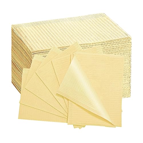 Miniatura 24 de Baberos Dentales para Pacientes Desechables Impermeables Baberos de Papel Dental 50 PCS, 13" x 18" - Hoja de Babero de Tatuaje de 3 Capas Servilleta
