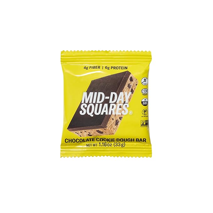 Mid-Day Squares, Chocolate Cookie Dough Bar, 1.16 Ounce