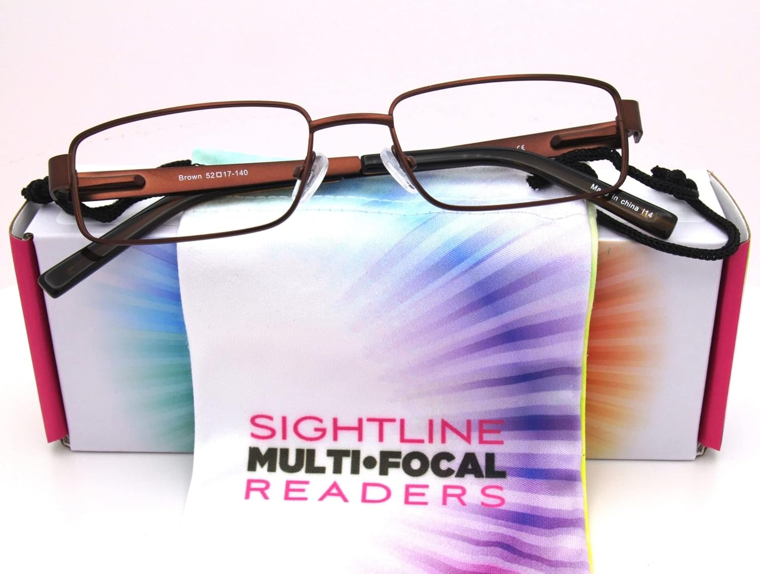 Sightline T604 Progressive Power Reading Glasses Multifocus Lenses in a Optical Quality Eyeglass Frame