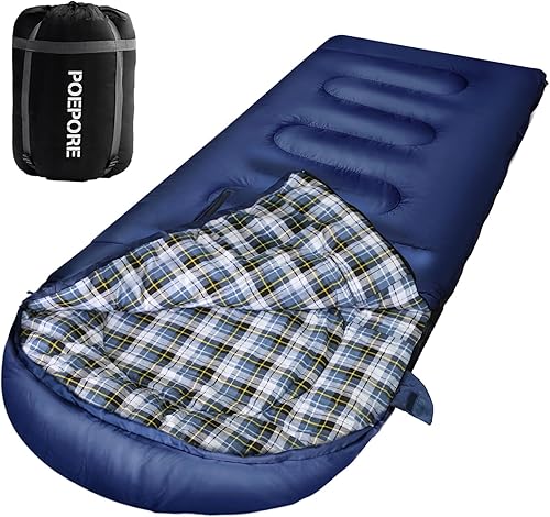 Miniatura 51 de Flannel Sleeping Bag Cotton 0 Degree Cold Weather for Adults XXL Wearable Sleeping Bag 4 Seasons Waterproof with Compression Sack