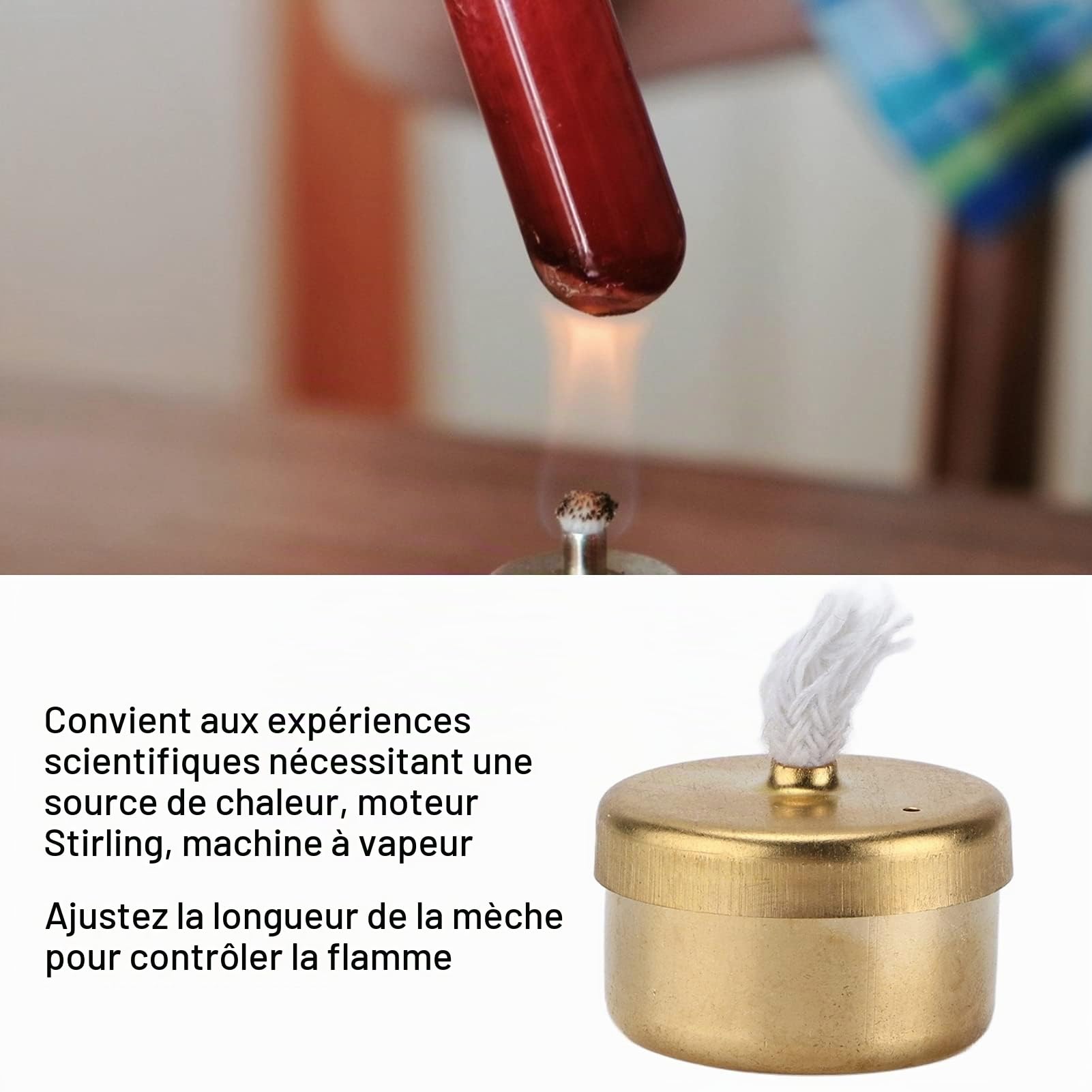 Lampe à Alcool, Lampe à Brûleur en Cuivre, Mini Lampe à Alcool en cuivre pour modèle de Moteur, Lampe Moteur à Vapeur, Lampe Brûleur de thé au café pour Moteur à Vapeur Stirling