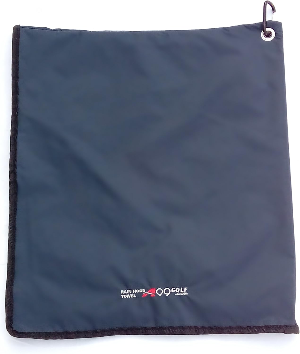 A99Golf Rain Hood Towel Waterproof Golf Towel Golf Bag Cover with Free Carabiner Clip w/Microfiber Towel 17 3/4" x 19 1/4" (Black)