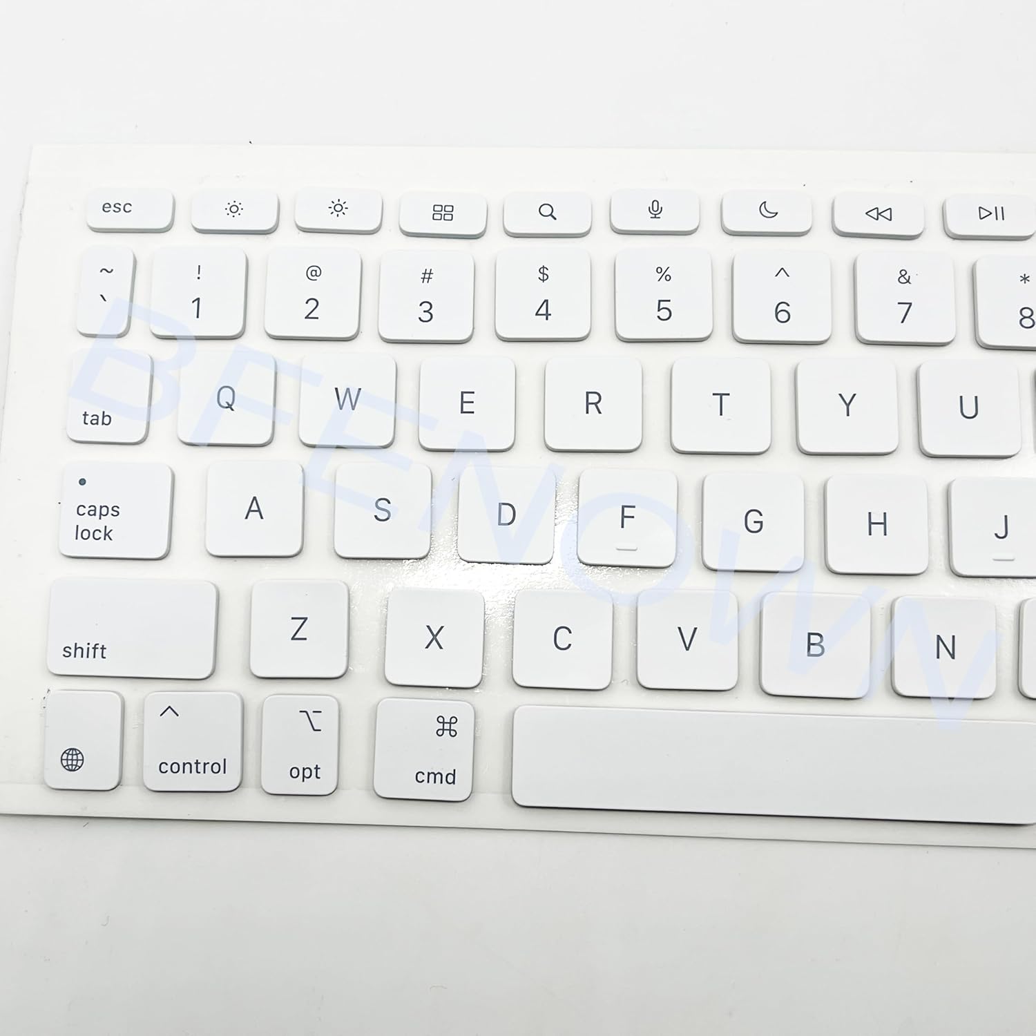 Replacement QWERTY US English Keyboard keycaps Keys for iPad Pro 11'' (M4) Magic Keyboard A2836 A2837 A3006 A2975, M3 A3270, A16 A3354 2024-2025 Year (White)