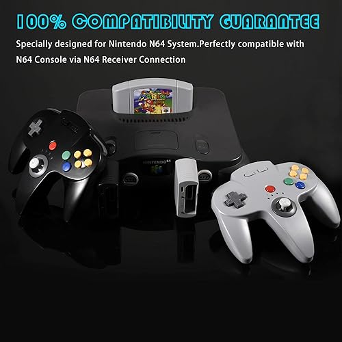 Miniatura 3 de 2.4 GHz Wireless N64 Switch Online Controller, USB Receiver & N64 Receiver, Compatible with Windows PC Laptop iOS Mac Raspberry Pi, N64 Switch