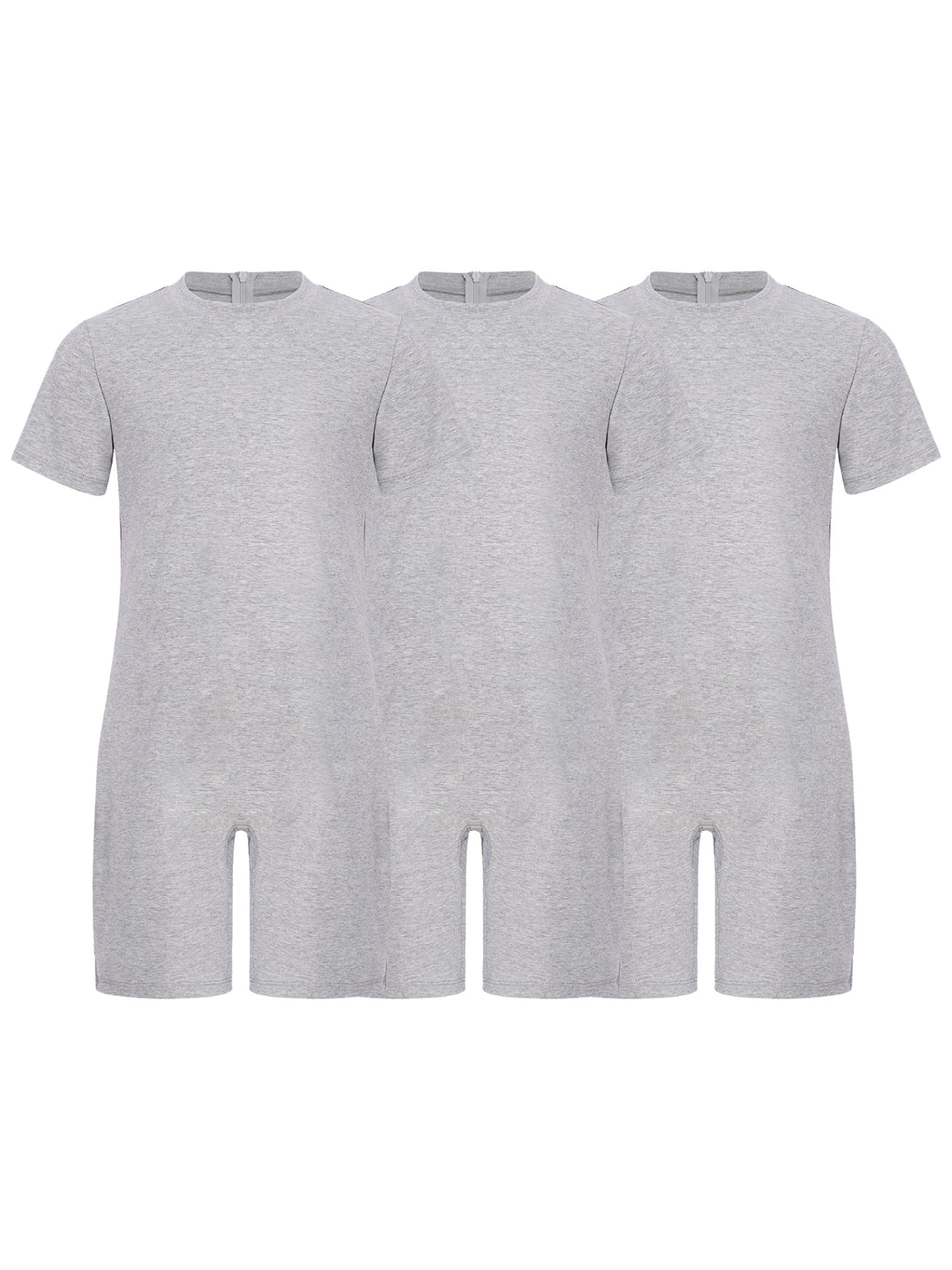 3Pcs Kinder Adaptive Kleidung Jungen Mädchen Pflegebody Spezialen Bedürfnissen Baumwolle Body Overall Kurz Jumpsuit