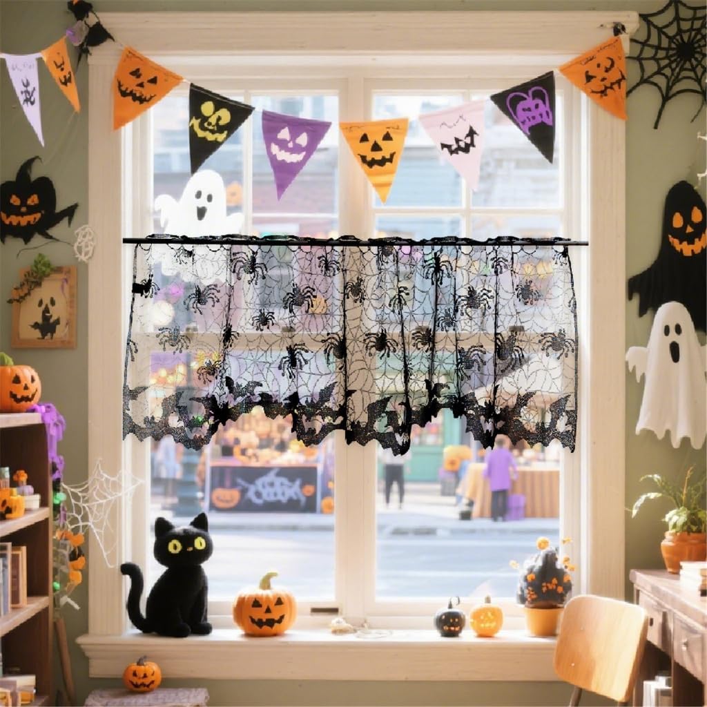 ECVGHD Mystics Door Curtain Hanging Easy Setups Polyester Fabric Designs
