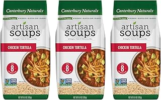 Canterbury Naturals Artisan Soup Mix, Chicken Tortilla Soup Mix, Non-GMO, Makes 8 Servings, 6.8-Ounce Bag (Pack of 3)
