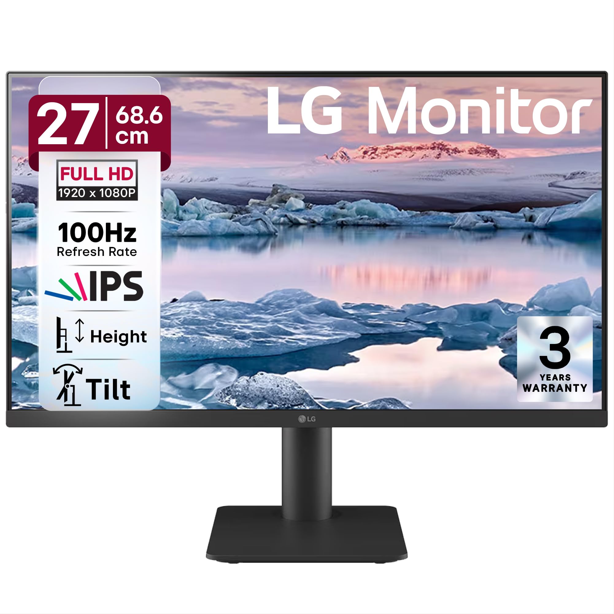 LG 27MS550-B 68.6 cm (27 Inch) FHD (1920x1080) IPS PC Monitor with