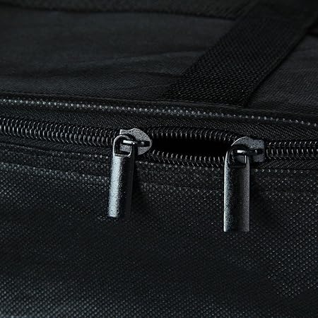 Produktbild von Pizza-Liefertasche Isoliert – 50x50x15 Cm, 3-lagig, Aluminium, Faltbar, Mit Tragegriff & Doppelreißverschluss – Für Lieferdienst, Picknick, Party, Camping