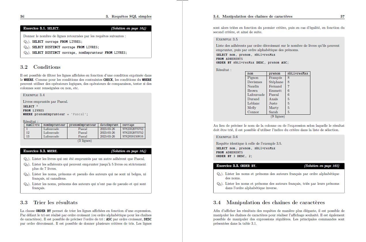 Bases de données - Informatique BUT 1re année et L1