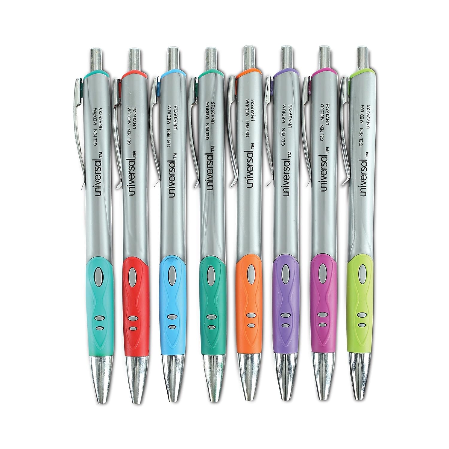 Universal 39715 Comfort Grip Deluxe Stylo roller à encre gel rétractable 0,7 mm Assortiment 8/ST