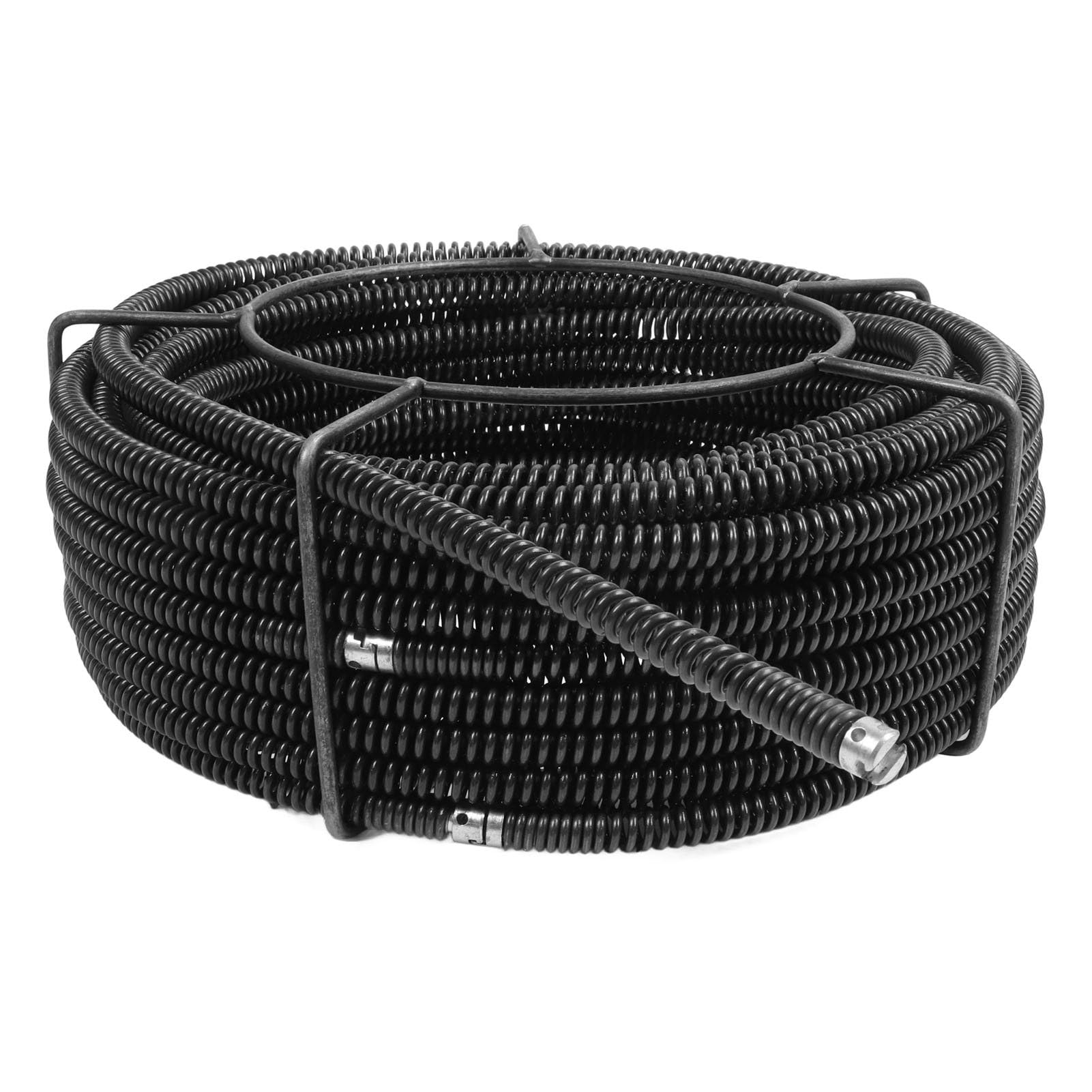 Tissting Cable De Desatascador De Tuberías De 30 Metros 9.5mm - Para Limpieza De Desagües De Fregadero, Ducha Y Alcantarillado Con Accesorios Incluidos