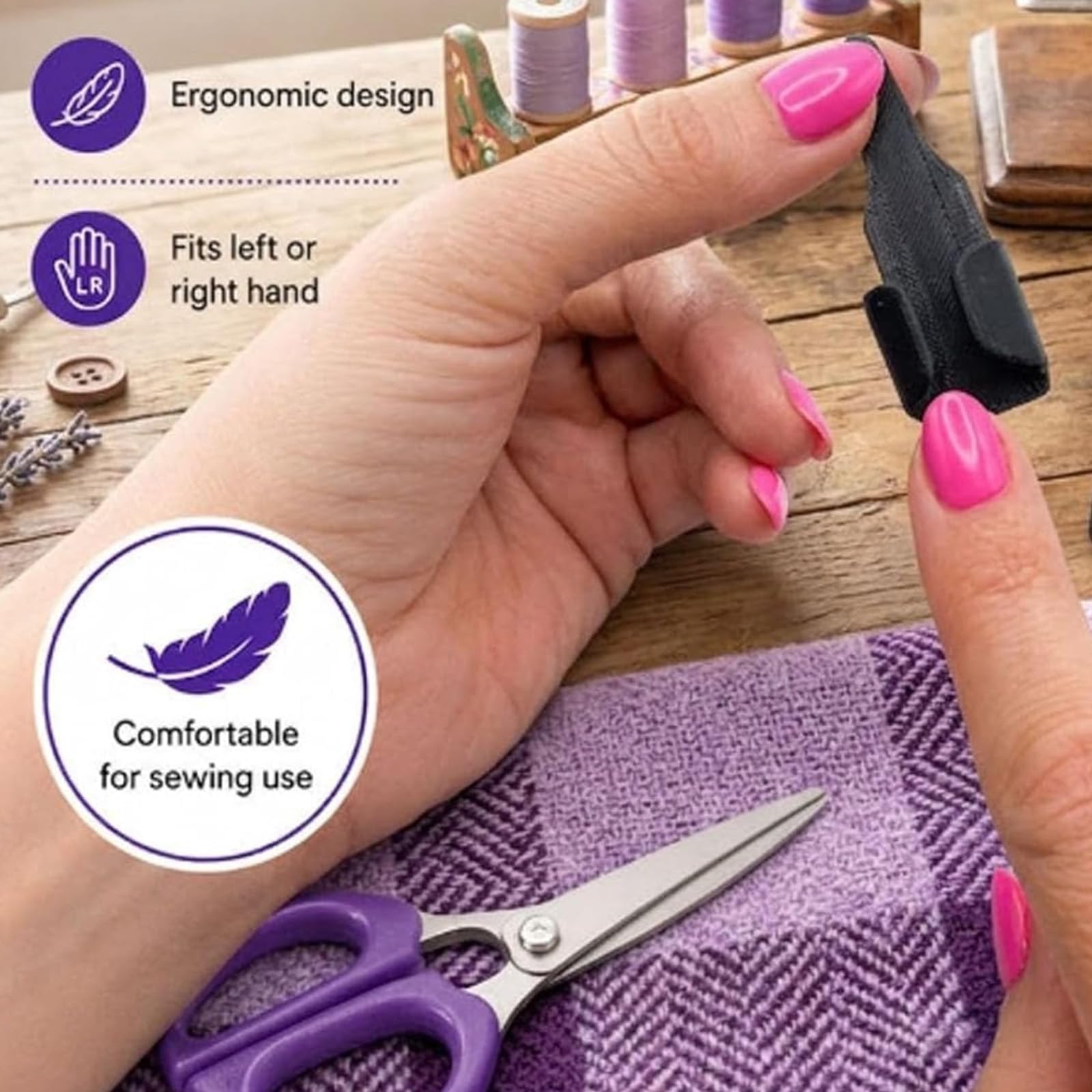 Generisch Näh-Fingerschutz-Clip, Stoffführungs-Clip-Werkzeug für Nähmaschinen, Nähsicherheits-Fingerschutz, Präzisions-Stoffführungswerkzeug für Anfänger, erfahrene Näher und Heimwerker (10PCS)