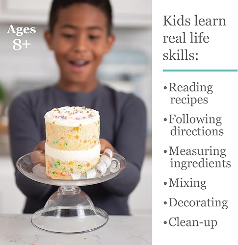 Miniatura 3 de MindWare Playful Chef Kit de decoración de pasteles para niños - Incluye moldes, bolsas de pastelería reutilizables, plantillas, recetas y más