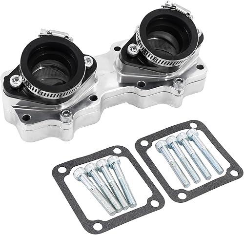 Miniatura 2 de Colectores de admisión Billet Botas Reemplazar para Yamaha Banshee Keihin Mikuni 33 34 1.378 in