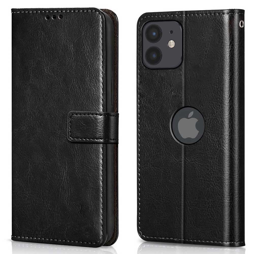 WOW IMAGINE Shock Proof Flip Cover Back Case Cover Compatible for Apple iPhone 12 (Flexible | Leather Finish | Card Pockets Wallet & Stand | Black) (B08NYSS49K) Amazon Price History, Amazon Price Tracker