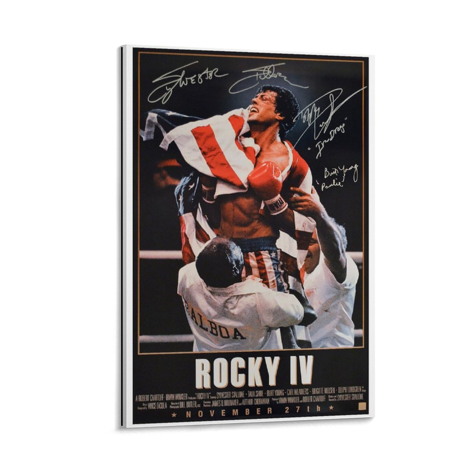 Amazon.co.jp: ロッキーIV映画ウォールアートレトロポスターHD サイン