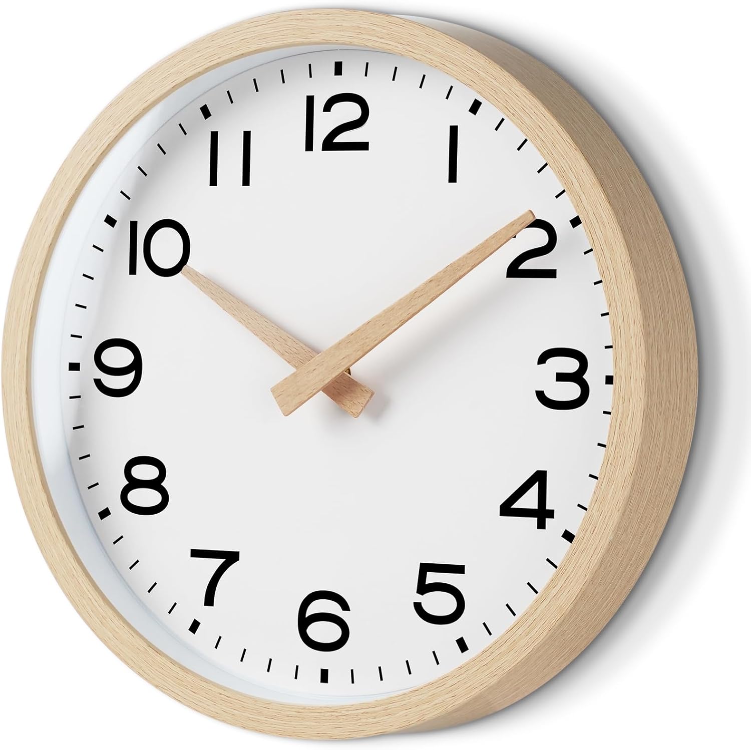 AKCISOT Wall Clock Silent Kitchen 14 Inch Wall Clocks Battery