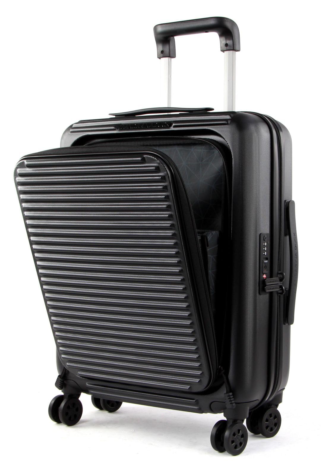 Mandarina Duck Tank Case - Trolley Cabin W/Front Pc Pocket, Nero (Black), 40x55x20(LxHxW)