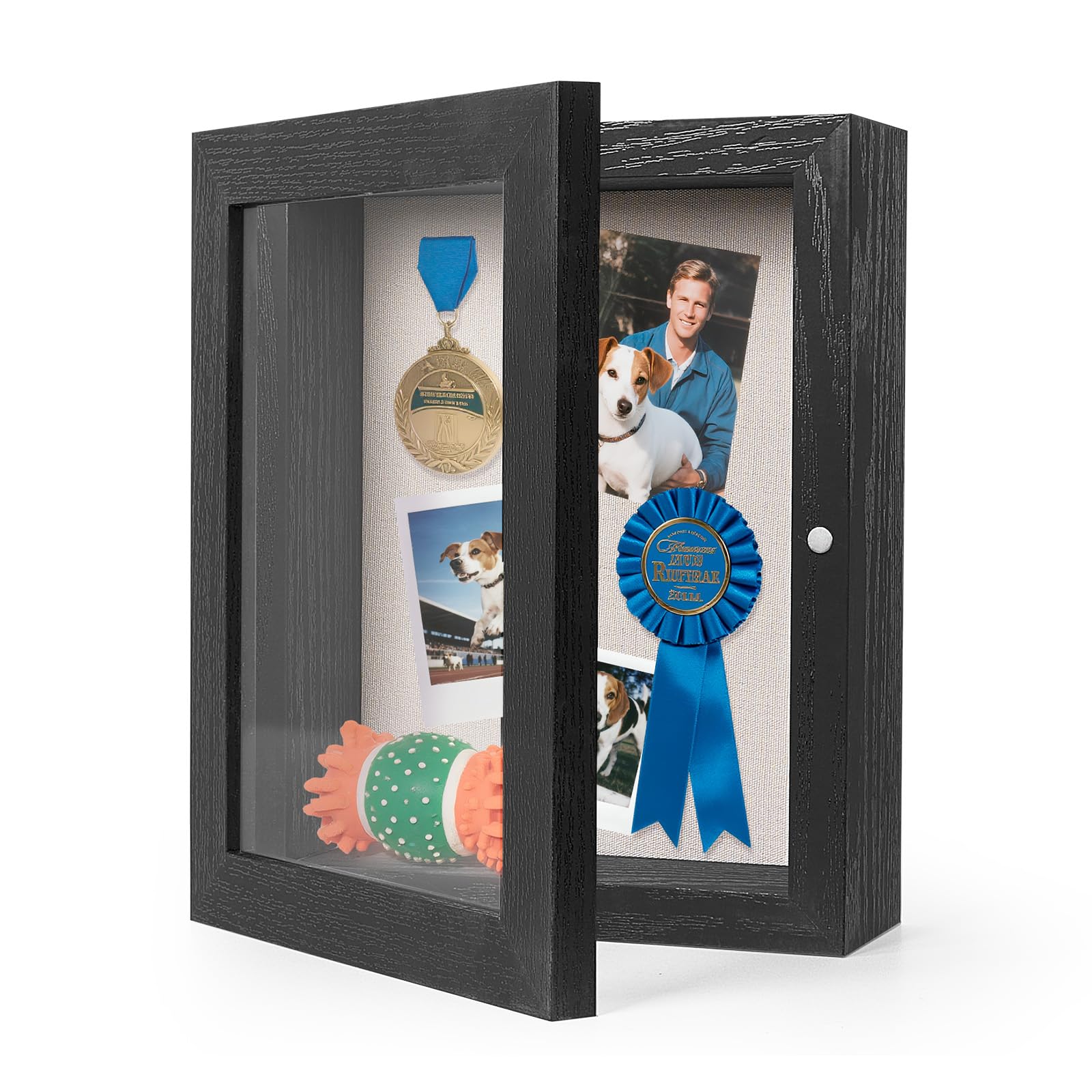 HOUSE DAY 8x10 Deep Shadow Box Frame with Linen Back, Black
