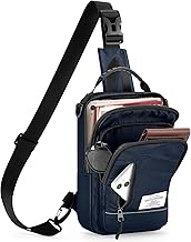 RAINSMORE Body Bag, Shoulder Bag, Men's, Large Capacity, Lightweight, Crossbody Bag, Men's, Travel, Waterproof, Holds iPad, Durable, Outdoor, Work or School