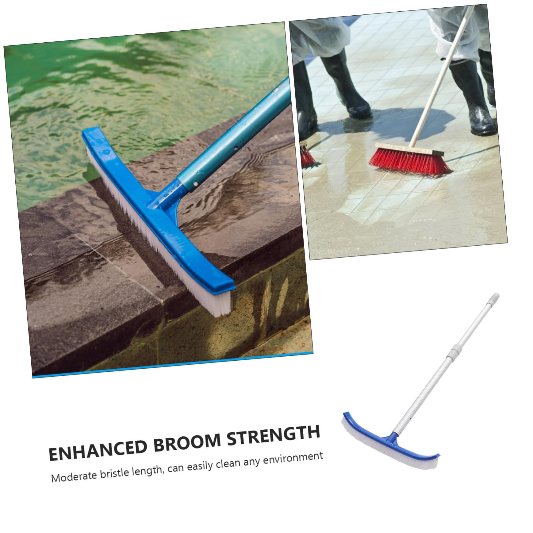 Brosse pour Paroi de Piscine 1 Set Abs Bleu, Outil de Nettoyage