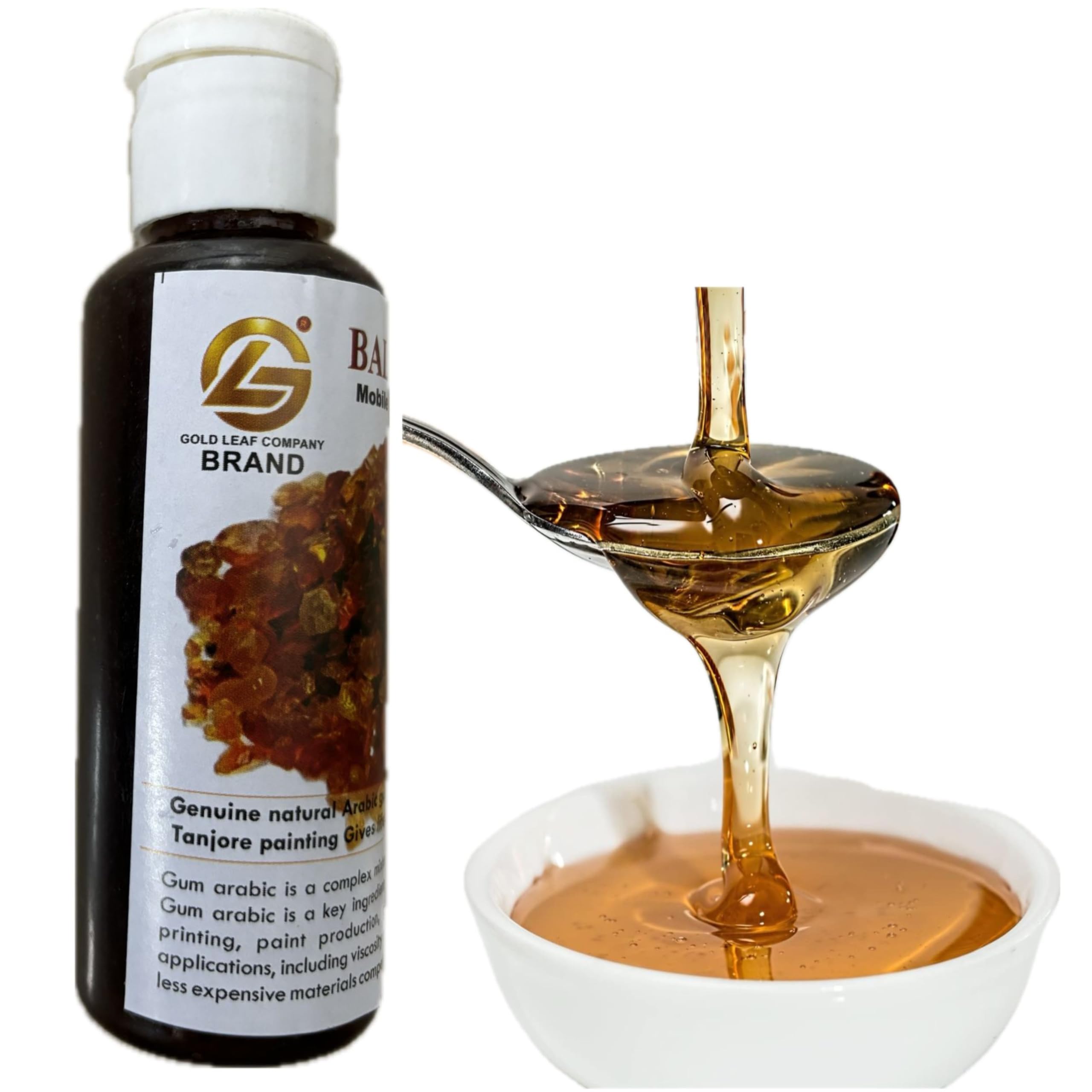 Arabic Gum -100g used for Tanjore Painting (Arabic Liquid 100g)-image-38