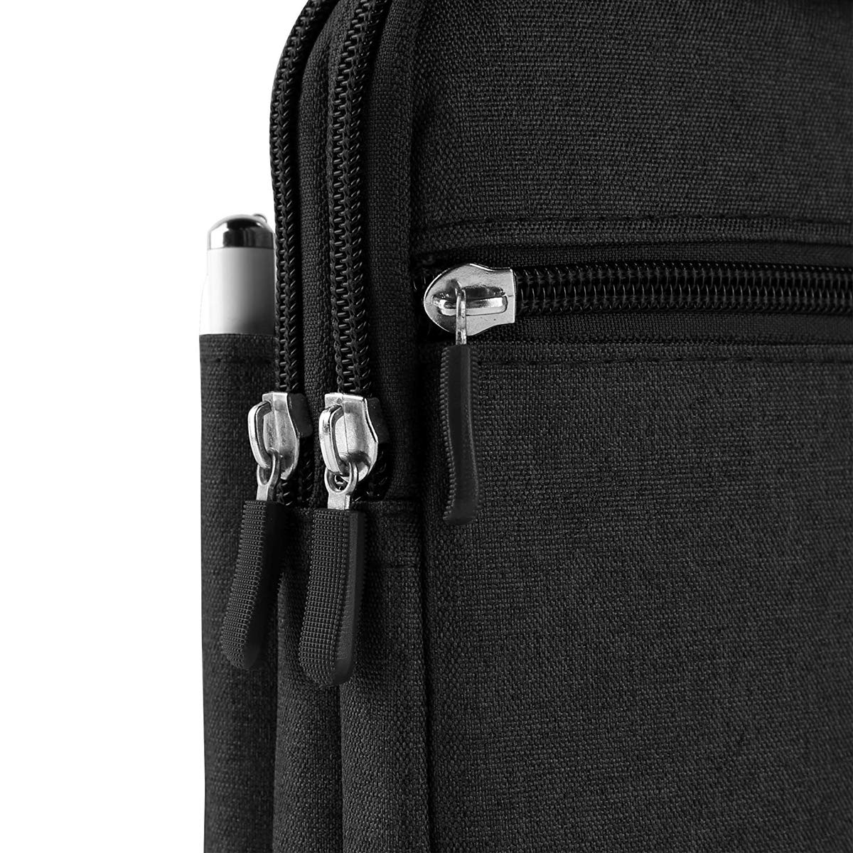 Mobiele telefoon heuptas met riemclip, mobiele telefoon riemtas mannen, 6,9 inch waterdichte nylon verticale smartphone holster met riemlus draagtas mobiele telefoon riemhouder kaartsleuf portemonnee heuptasje Bumbag