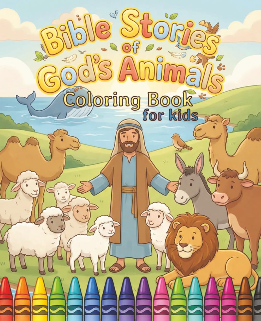 Bible Stories of God’s Animals: A Gentle Bible Coloring Book for Kids (Bible Stories Coloring Collection)