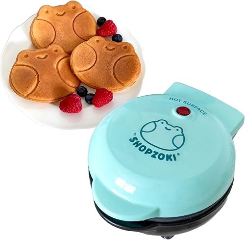 Shopzoki Ebbo - Máquina para hacer gofres de rana, antiadherente, bonitos regalos