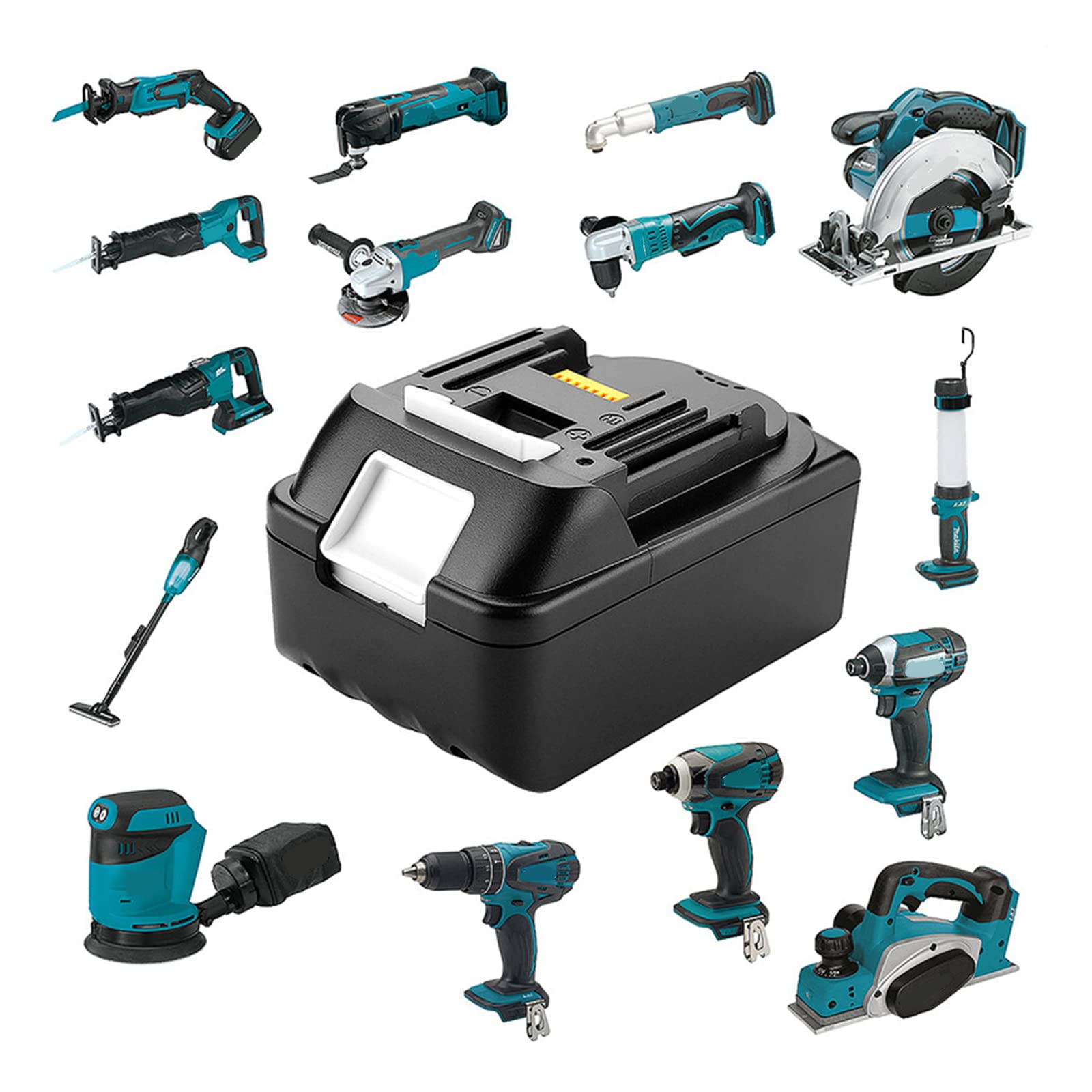 TGHY Batería de Iones de Litio 18V 3Ah 4Ah 5Ah 6Ah Repuesto para batería 18V, Compatible con Herramientas 18V BL1850 BL1840 BL1830 LXT-400 con indicador LED