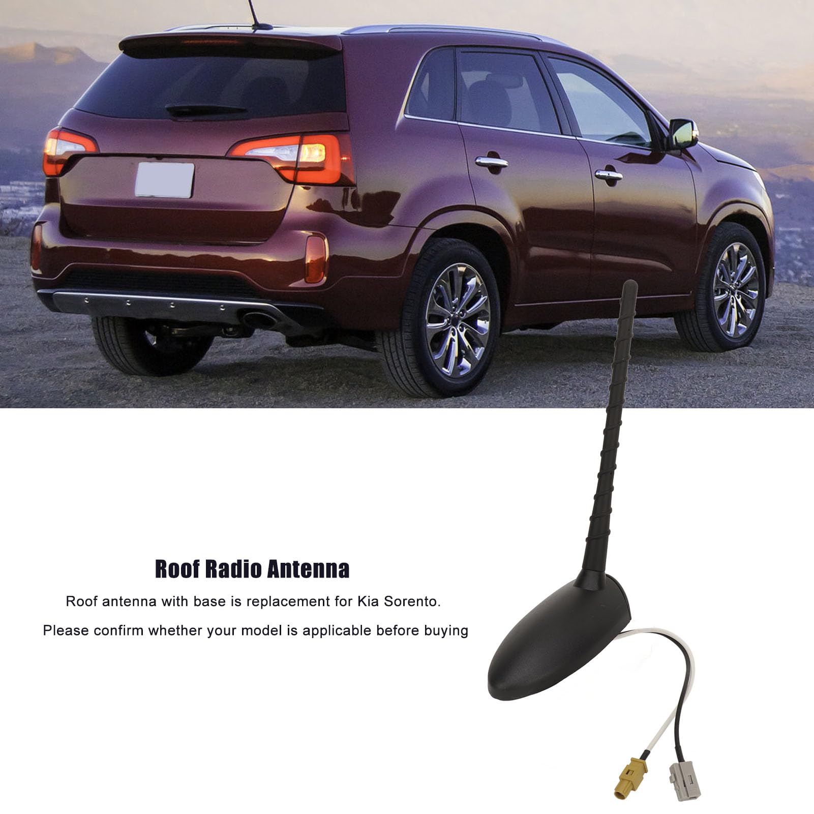 Antena Dachowa dla Sorento 2011-2015 Podstawa i Maszt Anteny Radia Samochodowego 96210-1u000 96210 1u000 Podstawa i Anteny Dachowej