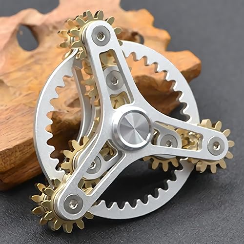 Miniatura 8 de Engranajes giratorios de latón puro para ansiedad juguete giratorio de metal para bricolaje giro de mano durante mucho tiempo EDC enfoque meditación