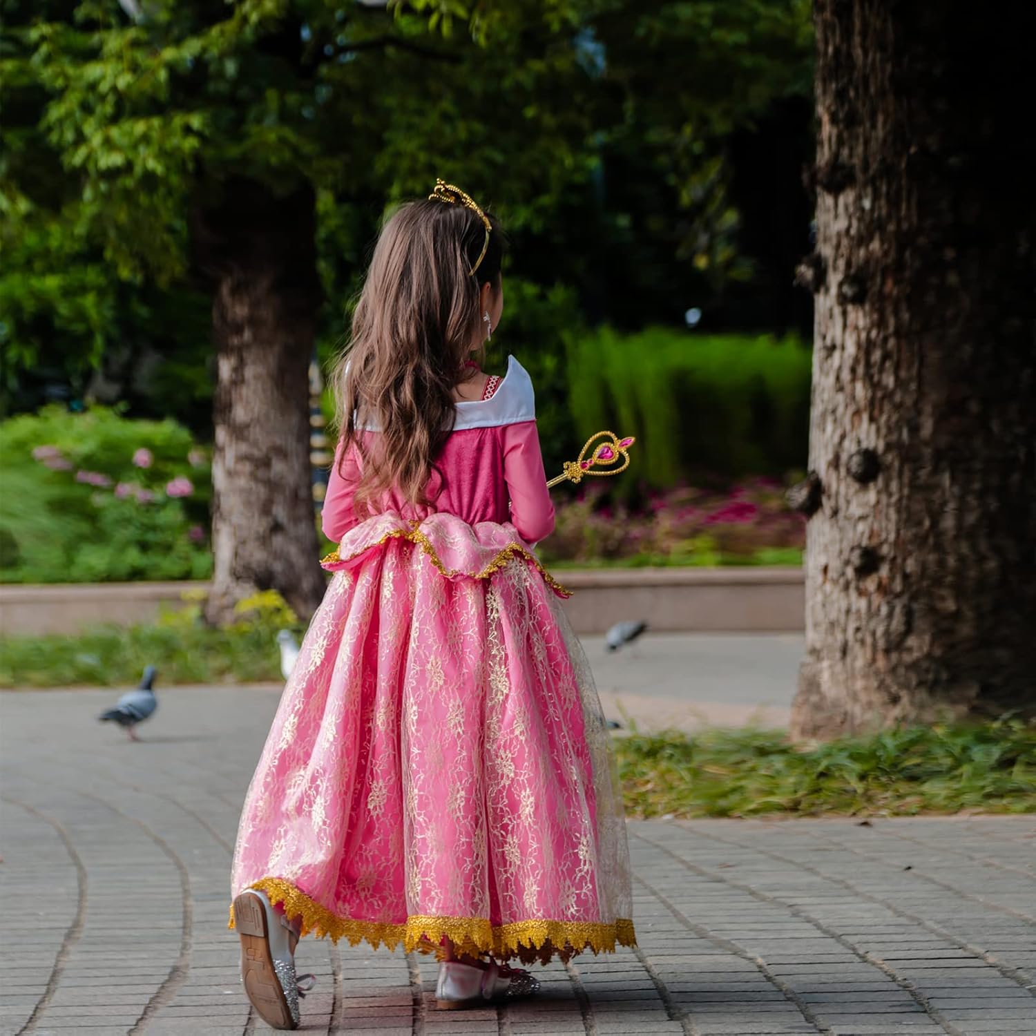 Disfraz Bella Durmiente Niña Vestido De Princesa Aurora Para Niñas, Disfraz  De Princesa Aurora Para Halloween Carnaval Bella Du Fivean Unisex Disfraz  Princesa Disney [Heywood] MDYCW - Disfraz de princesa Aurora para niñas pequeñas,