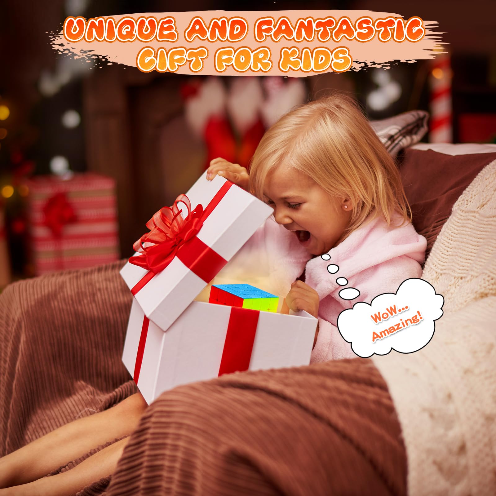 6 Pack Speed Cube Set, Rompecabezas Cubo Mágico 2x2x2 3x3x3 4x4x4 Pyraminx Megaminx Skewb Smoothly Stickerless Magic Cubes Puzzle Cube Toy para Niños y Adultos