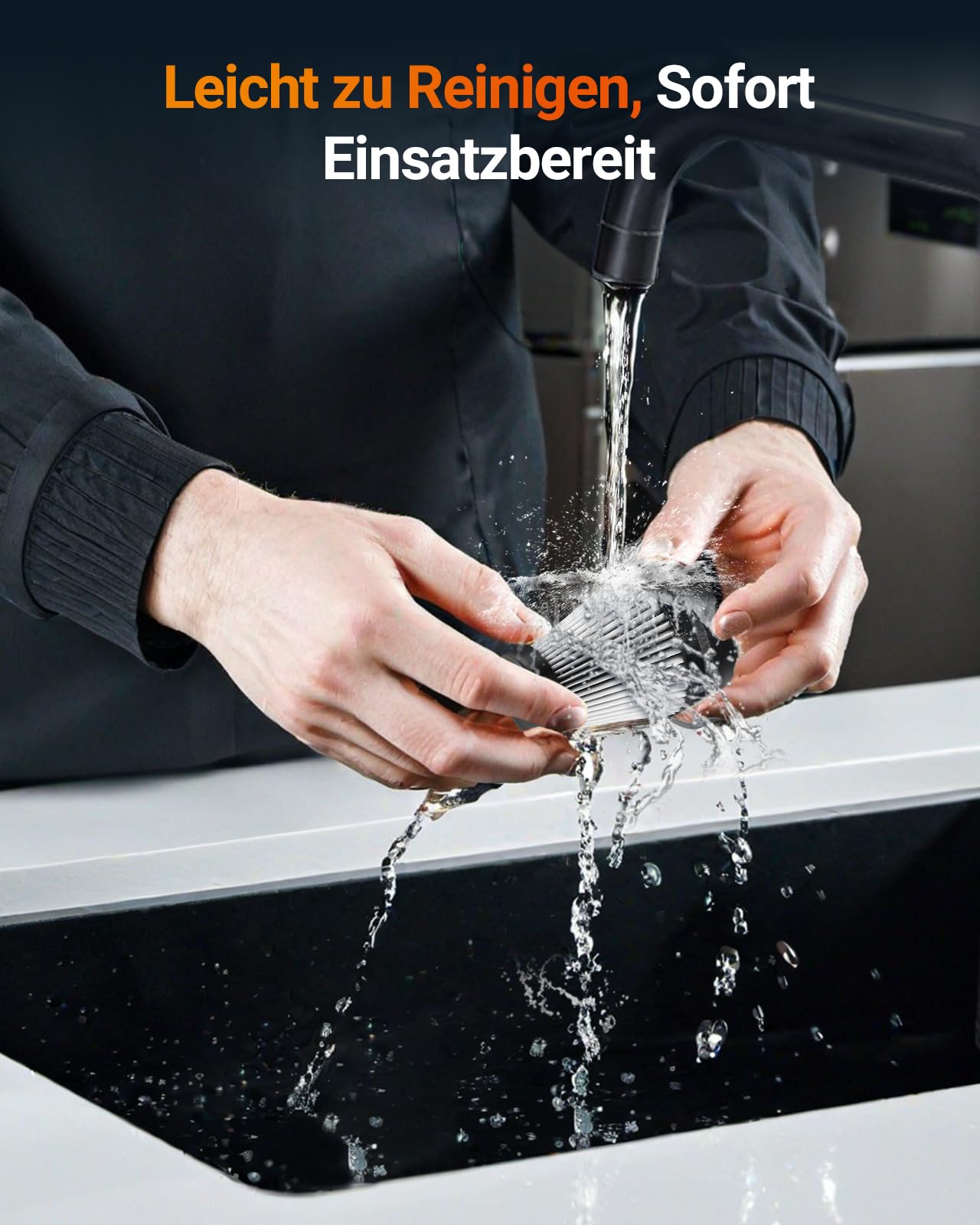 SEALIGHT Handstaubsauger, 29000Pa Akku Staubsauger Kabellos, 40 Minuten Akkulaufzeit, One-Touch Staubentleerung, Bürstenloser Motor, Autostaubsauger Stark per Auto, Haus, Tierhaare, Sofa Reinigung