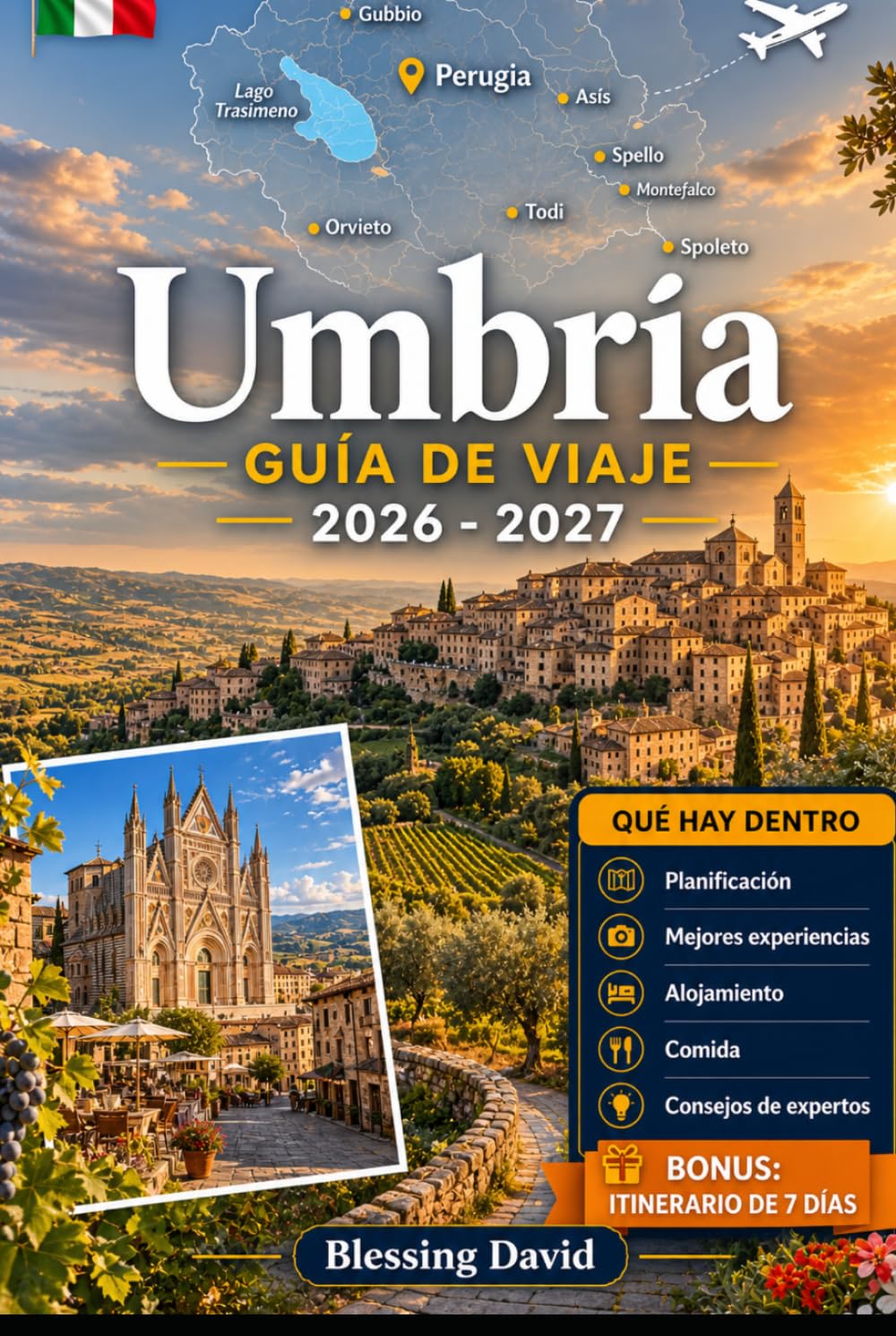 Guía de viaje de Umbría 2026 - 2027: Experimenta Perugia, Asís, Orvieto, el lago Trasimeno, Spoleto y las cataratas Marmore con visuales y consejos ... y exploradores lentos de viajes por carretera
