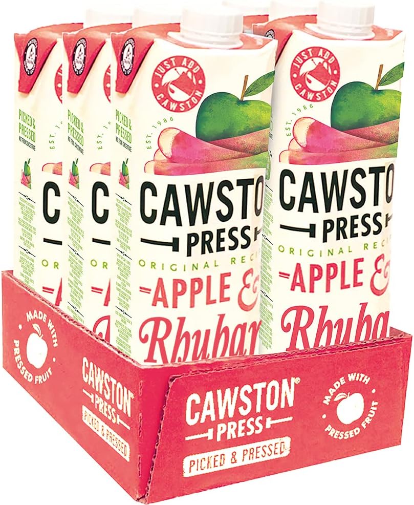 Cawston Press Cawston Press Apple & Rhubarb Pressed Juice 1Litre (Pack of 6)