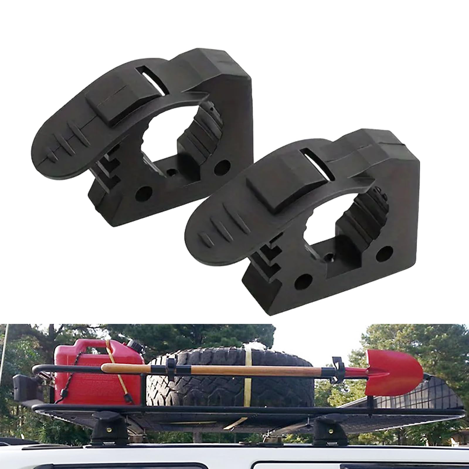Clip de fixation caoutchouc pour pelles et brosses auto de 25-40mm