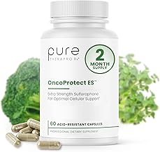 Pure Therapro Rx OncoProtect ES HIGH DOSE Sulforaphane Supplement, Made in USA | 2 Month Supply | 706 mg Patented Activated BroccoRaphanin Broccoli Seed Extract | Glucoraphanin + Myrosinase