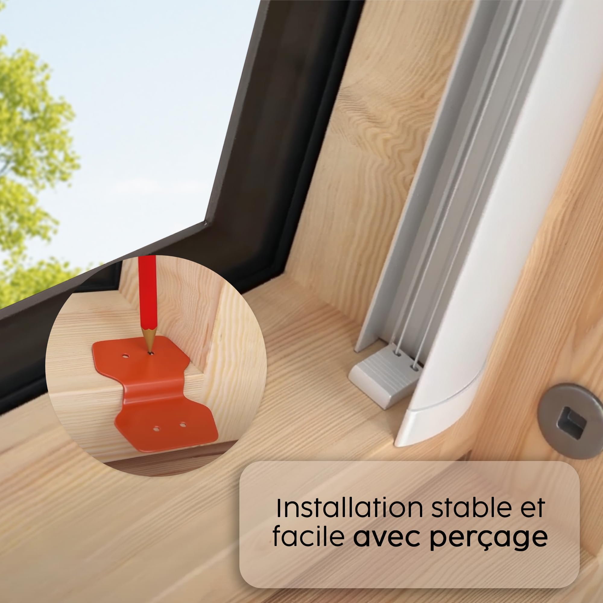 Concept Blinds Store Plissé en Nid d’Abeille pour Fenêtre de Toit – Occultant et Isolant Thermique, sur Mesure, 7 Couleurs de Tissu, Réglable Haut et Bas, Installation Facile avec Perçage