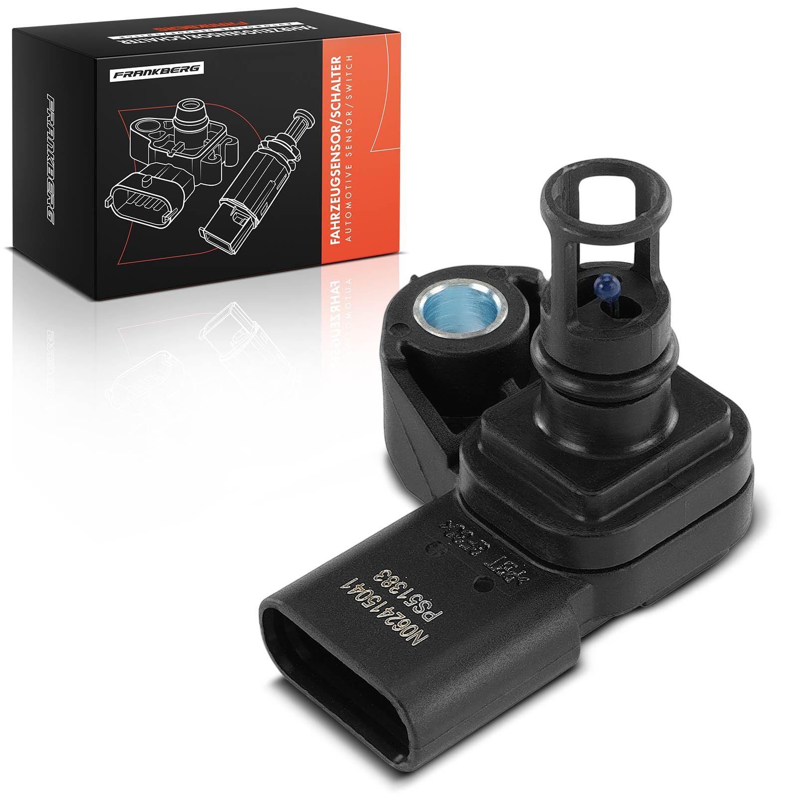 Frankberg Sensore di pressione del tubo di aspirazione Compatibile con Astra J Caravan P10 1.6L 2014-2015 Astra J GTC 1.6L 2014-2015 Astra J Furgone/Station Wagon P10 1.6L 2014-2015 Replace# 55593802