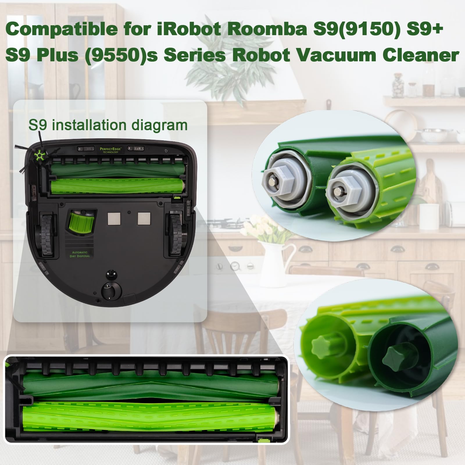 Peças de reposição S9 para iRobot Roomba S9 (9150), S9+ S9 Plus