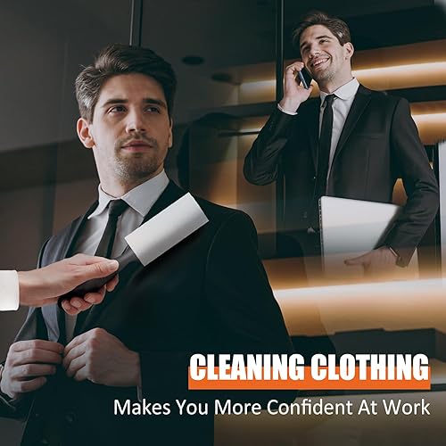 Miniatura 2 de WulaWindy Rodillo de pelusa para pelo de mascotas, rodillos extra pegajosos para quitar pelusas para ropa, funciona muy bien en el paquete de valor