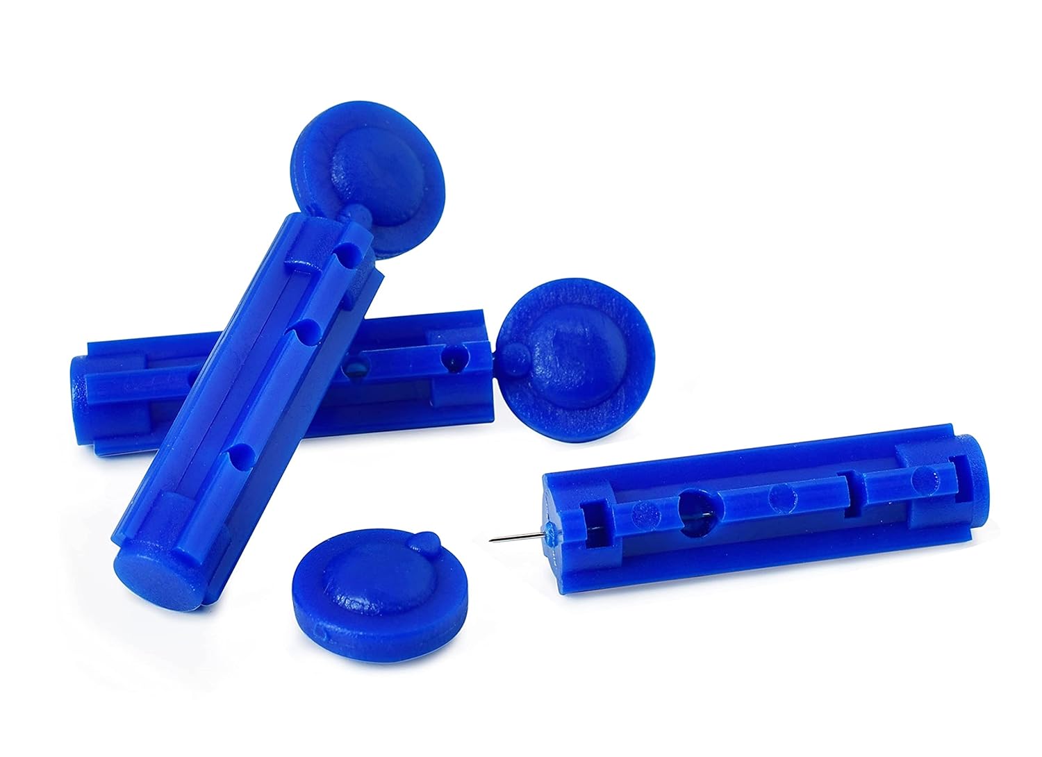 Thermomate 100 Round Blood Lancet 100 Pieces Glucometer Lancets, Multicolor