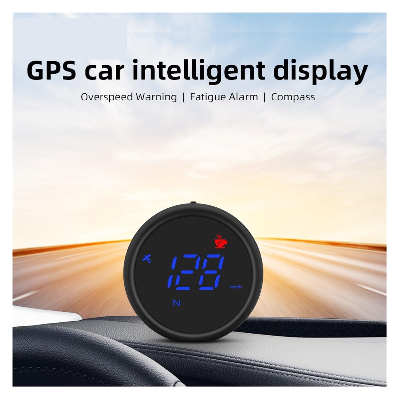 Wyświetlacz Head Up Dla HUD Uniwersalny Wyświetlacz Head Up Wyświetla Alarm Ostrzegawczy Inercyjnego Prędkościomierza GPS Dla Samochodu Ciężarowego Autobusu Przyrząd Wielofunkcyjny(TLG70-Blue)