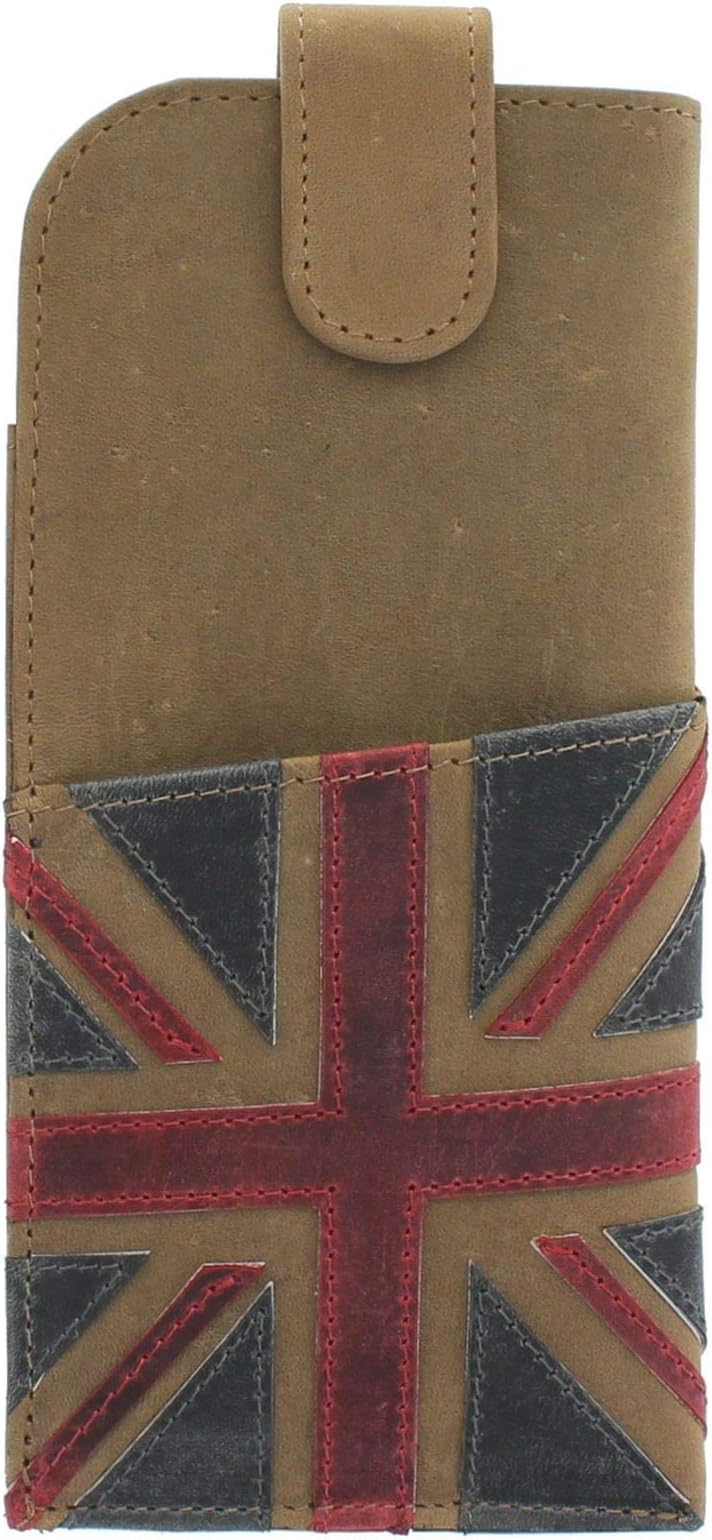 Union Jack Collection Leather Gl Case 5141_29 Brown
