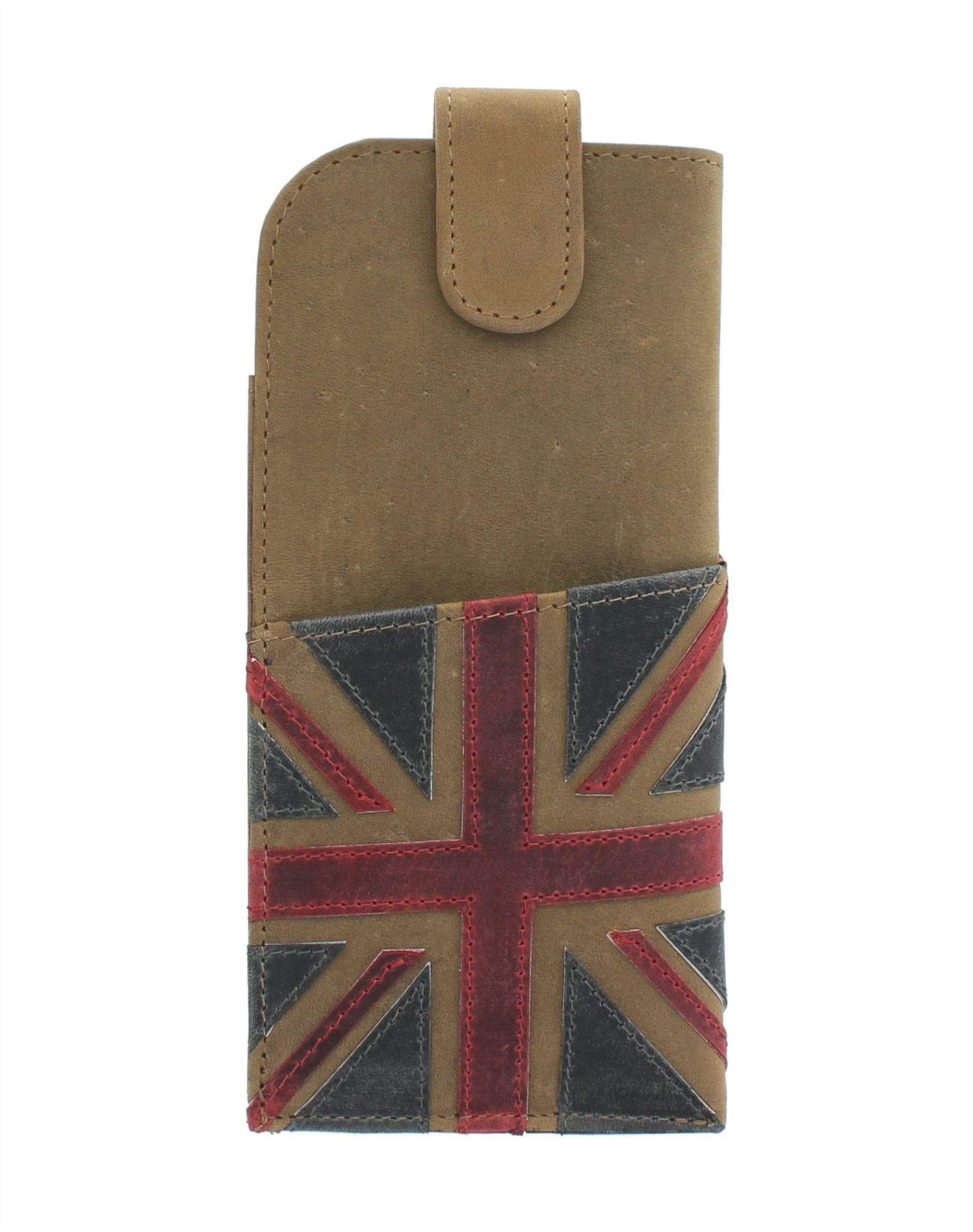 Mala LeatherUnion Jack Collection Leather Gl Case 5141_29 Brown
