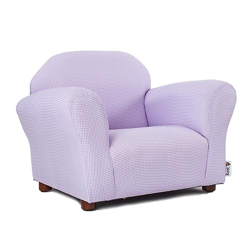 Miniatura 4 de Silla Gingham redondeada Keet, Lavanda